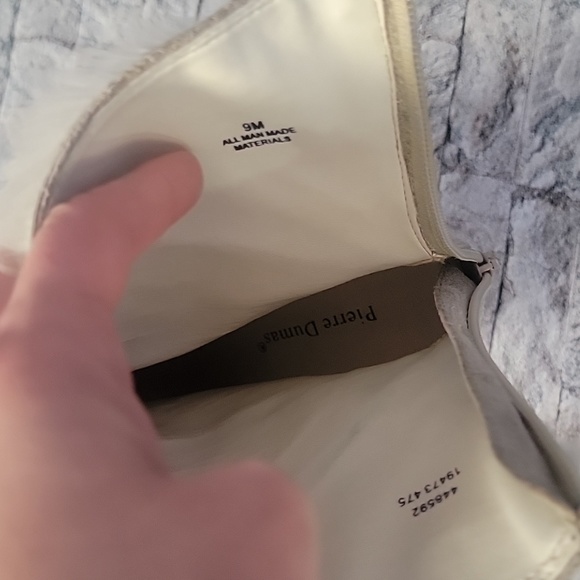 Pierre Dumas 3 Inch Heel Boots with Faux Fur Cream - Picture 9 of 12